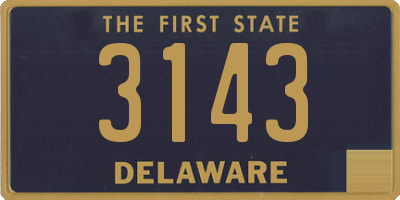 DE license plate 3143