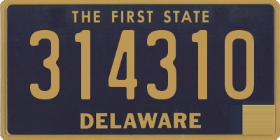 DE license plate 314310