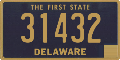 DE license plate 31432