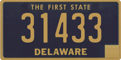 DE license plate 31433