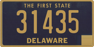 DE license plate 31435