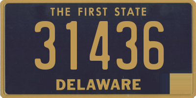 DE license plate 31436