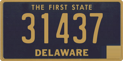 DE license plate 31437