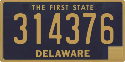 DE license plate 314376