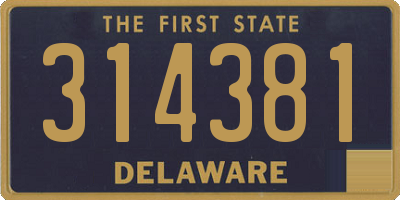 DE license plate 314381