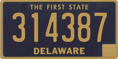 DE license plate 314387