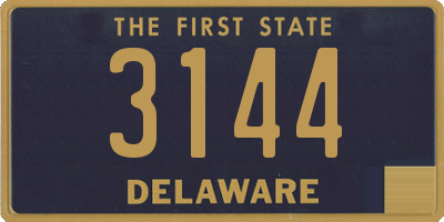 DE license plate 3144