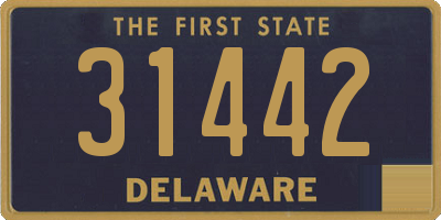 DE license plate 31442