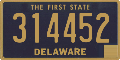 DE license plate 314452