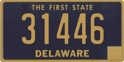 DE license plate 31446