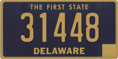 DE license plate 31448