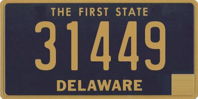 DE license plate 31449