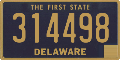 DE license plate 314498