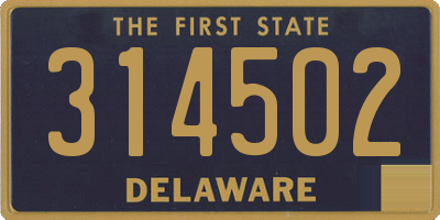DE license plate 314502