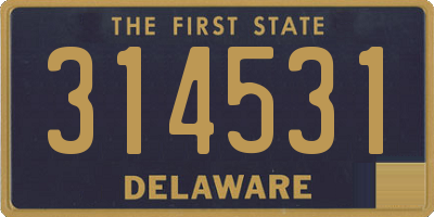 DE license plate 314531
