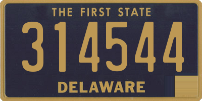 DE license plate 314544