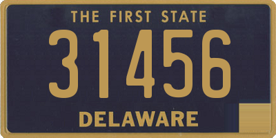 DE license plate 31456
