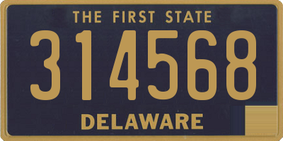 DE license plate 314568