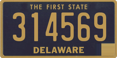 DE license plate 314569