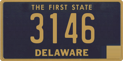 DE license plate 3146