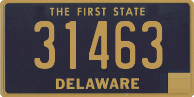 DE license plate 31463