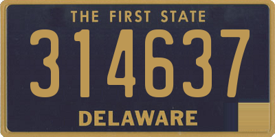 DE license plate 314637