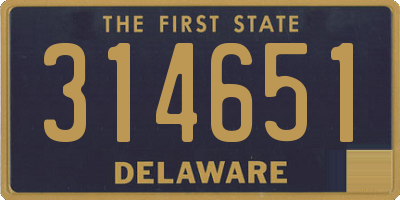 DE license plate 314651