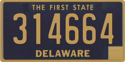 DE license plate 314664