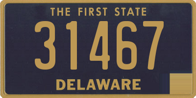 DE license plate 31467