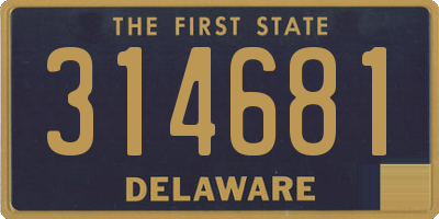 DE license plate 314681