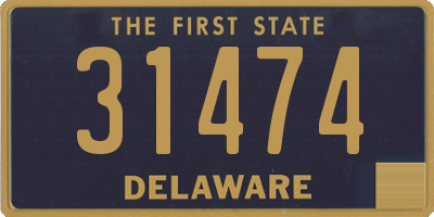 DE license plate 31474