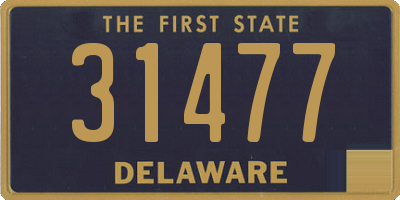 DE license plate 31477