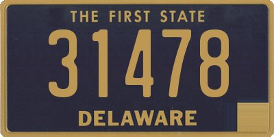DE license plate 31478