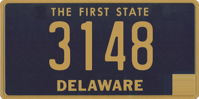 DE license plate 3148