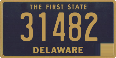 DE license plate 31482