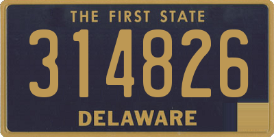 DE license plate 314826