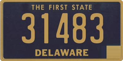 DE license plate 31483