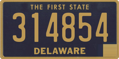 DE license plate 314854
