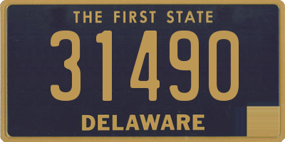 DE license plate 31490