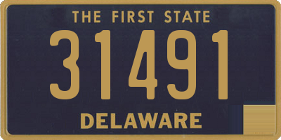 DE license plate 31491