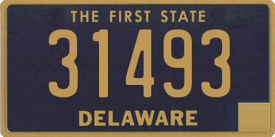 DE license plate 31493