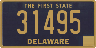 DE license plate 31495