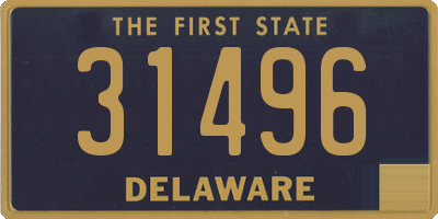 DE license plate 31496