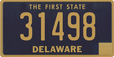 DE license plate 31498