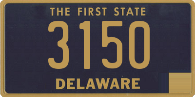 DE license plate 3150