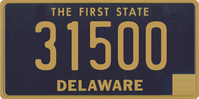 DE license plate 31500