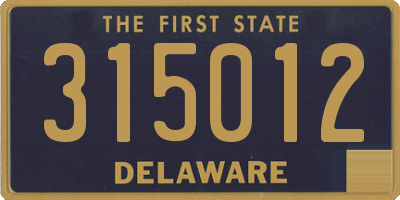 DE license plate 315012
