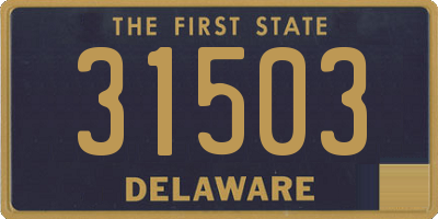 DE license plate 31503