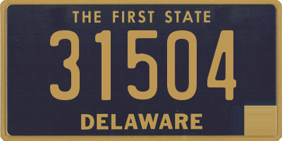 DE license plate 31504