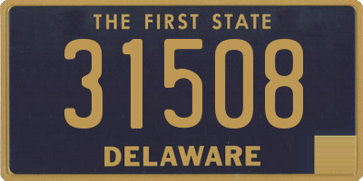DE license plate 31508